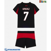 Fotballdrakt Barn AC Milan Santiago Gimenez #7 Hjemmedraktsett 2025-26 Kortermet (+ Korte bukser)